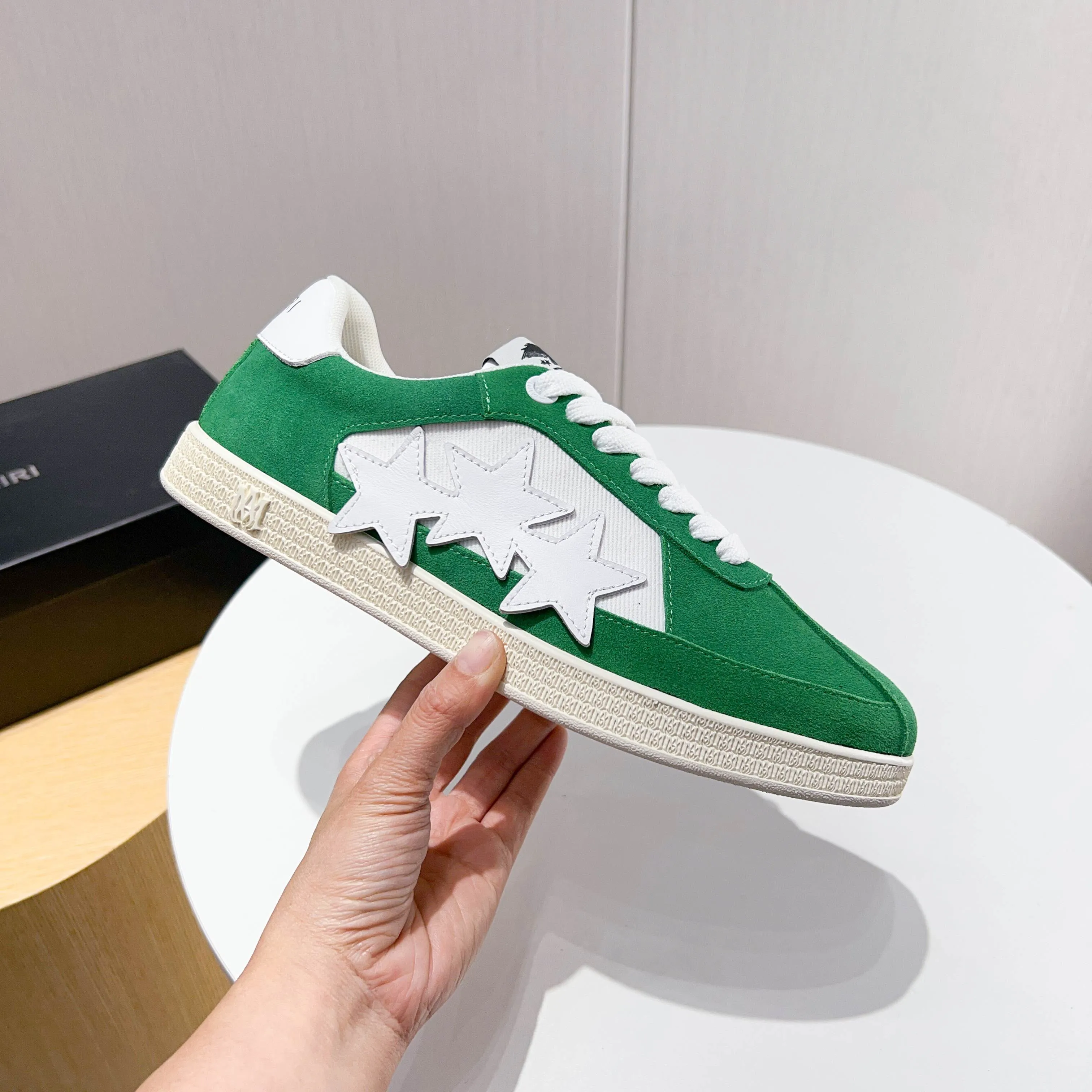 Men's shoes 💰420 [New style] 🌲🌲Balmain - New Amiri trendy shoes, low-top casual sports shoes, the same style as celebrities, made of selected pebbled cowhide and frosted cowhide, original outsole, comfortable on the feet, high-end workmanship, welcome to buy. Size: 39-45 (46 customized)